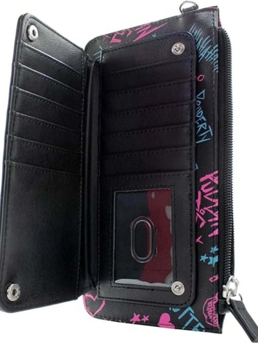 Harley Quinn Joker Wristlet Clutch Wallet - Picture 5 of 8